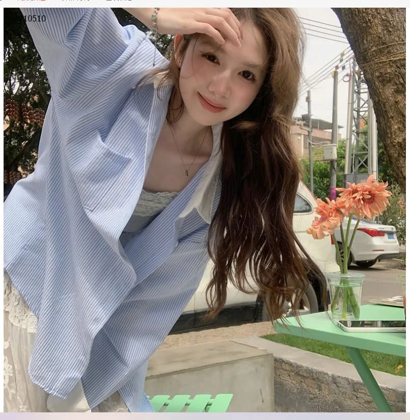 ÁO SƠ MI KẺ SỌC NỮ  - sỉ 165k