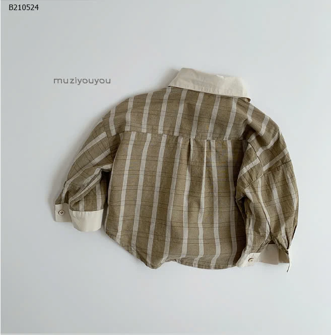 ÁO SƠ MI KẺ CHO BÉ TRAI - sỉ 146k