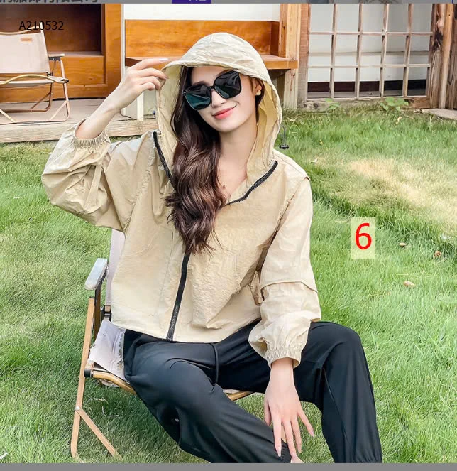 Áo khoác chống nắng mỏng mát UPF50+ - sỉ 128k