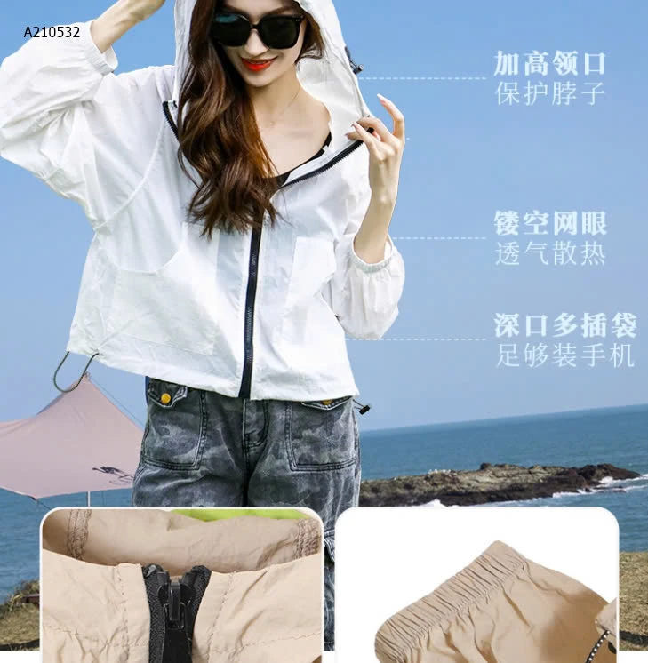 Áo khoác chống nắng mỏng mát UPF50+ - sỉ 128k