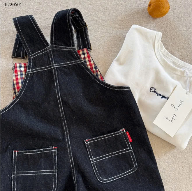 QUẦN YẾM DENIM CHỮ ĐỎ NHÀ MMY BT BG-Sỉ 189k