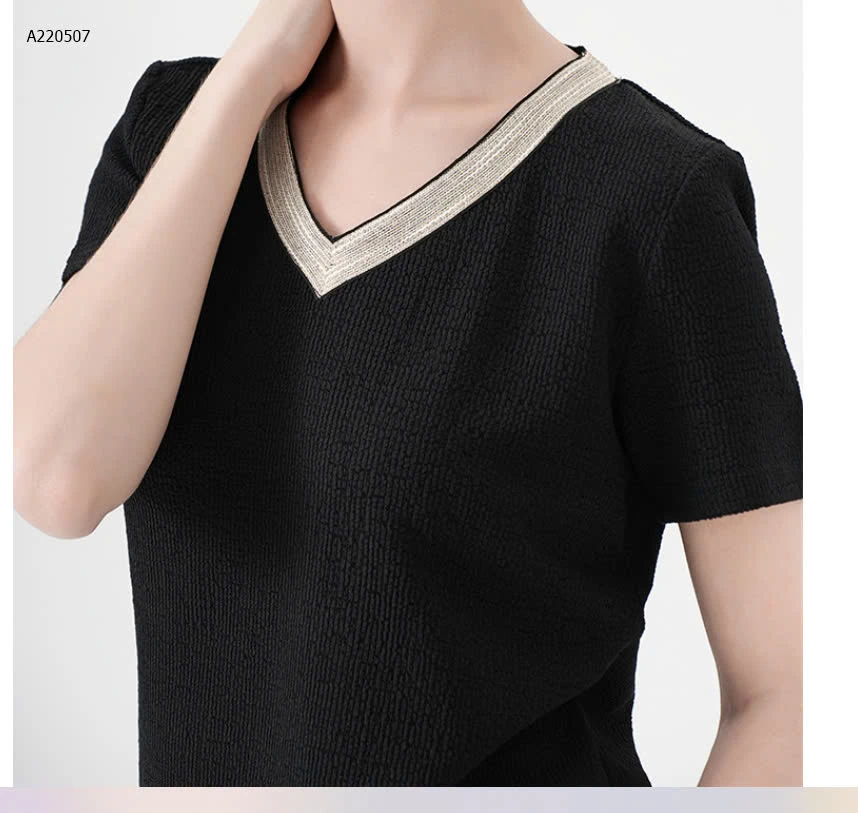 ÁO CỔ V CANVAUS - sỉ 157k