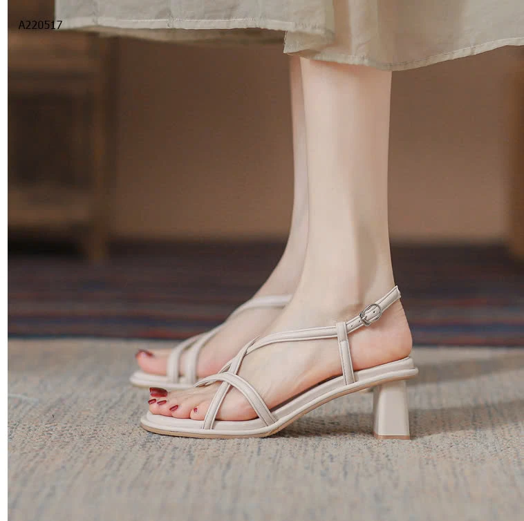 SANDAL CAO GÓT QUAI MẢNH CHO NỮ  - sỉ 179k