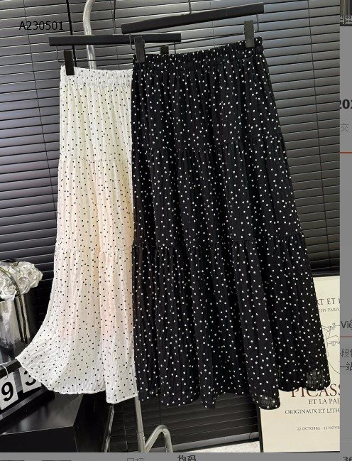 CHÂN VÁY CHẤM BI TQXK  - sỉ 160k