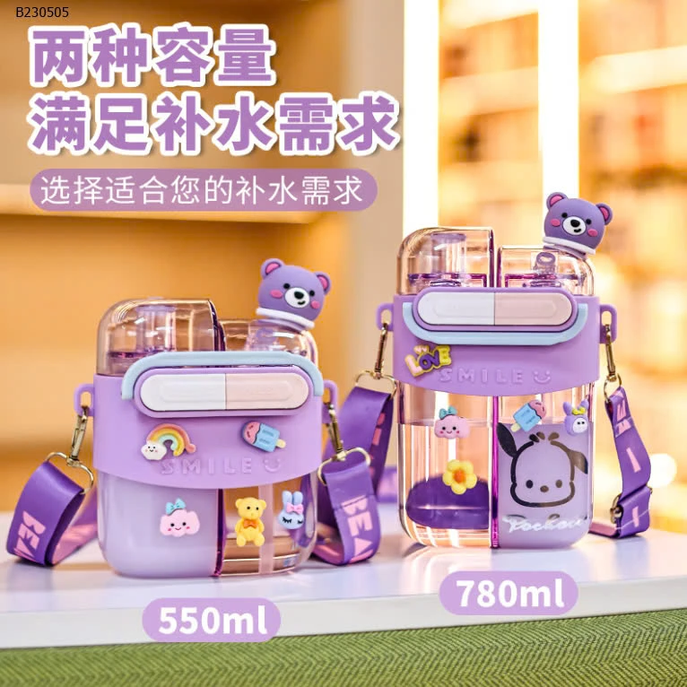  BÌNH NƯỚC DỄ THƯƠNG CHO BÉ-Sỉ 550ml: 107k         780ml: 114k 
