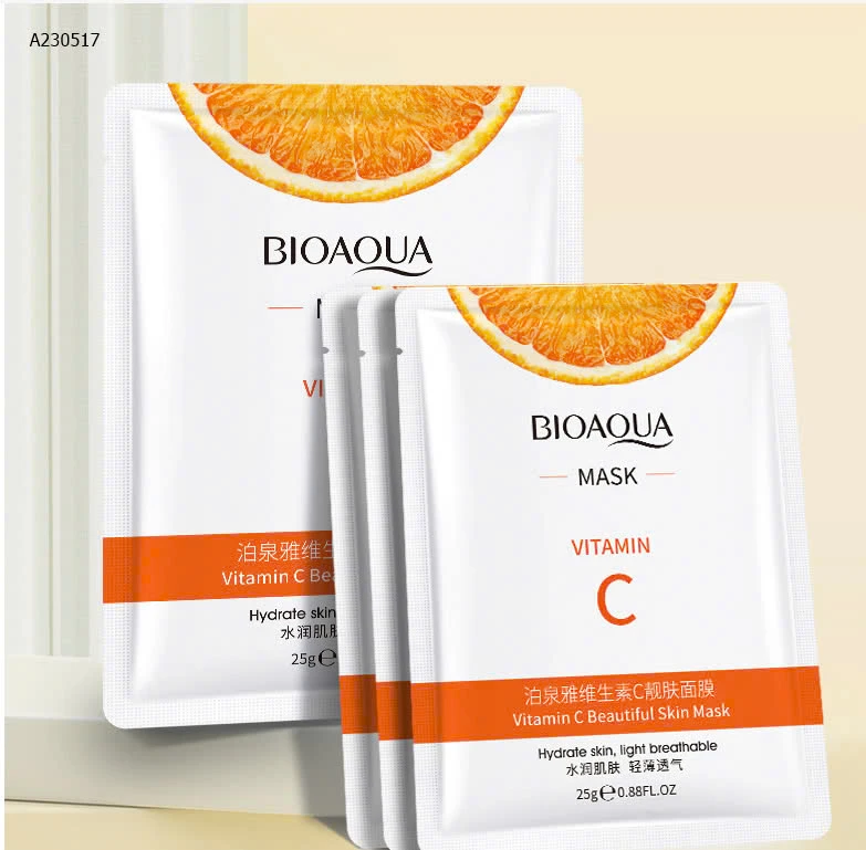 MẶT NẠ VITAMIN C BIOAQUA- sỉ 69k/set 20 miếng