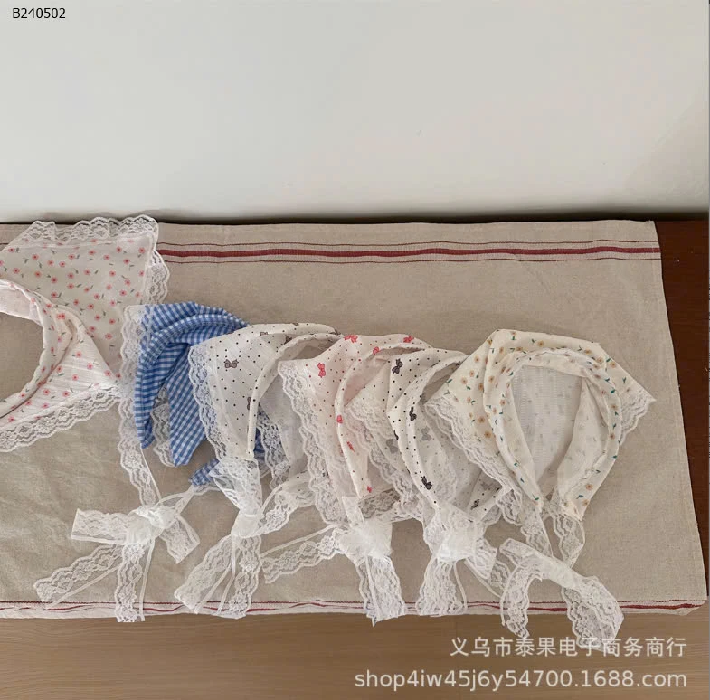 BỜM TÓC KHĂN PHỐI REN - sỉ 65k