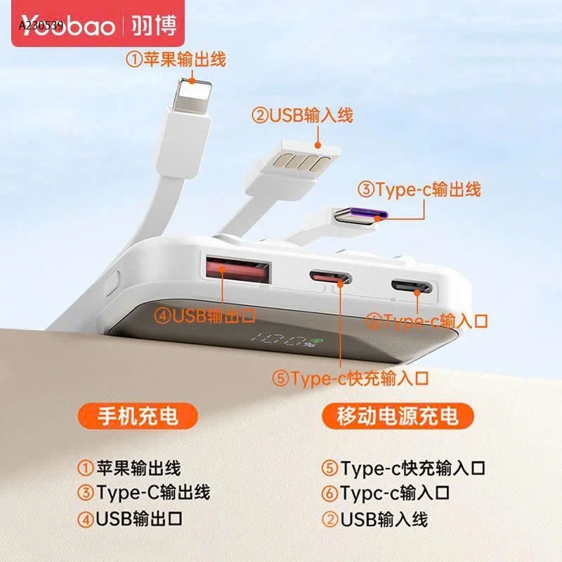 SẠC DỰ PHÒNG YOOBAO - Sỉ 290K