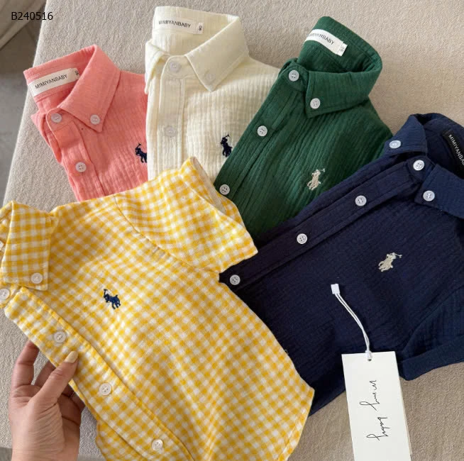 SƠ MI CỘC TAY THÊU HOẠ TIẾT - sỉ 100k