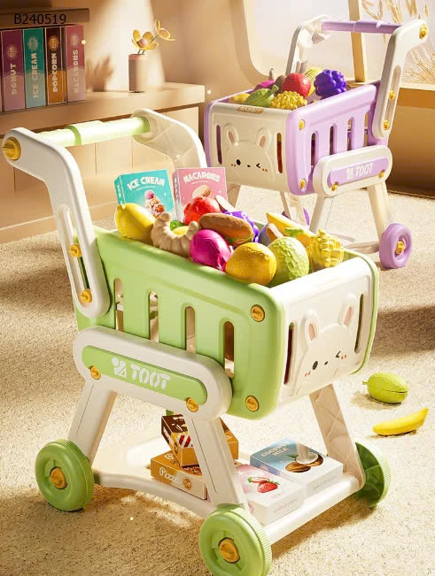 XE ĐẨY ĐỒ CHƠI CHO BÉ  - Sỉ xe: 150k xe+13 loại quả: 166k 