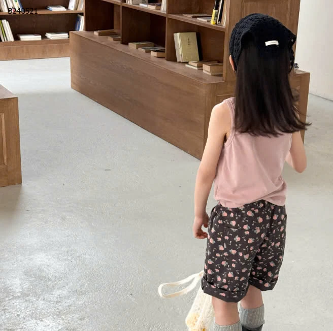  QUẦN SHORT HOA HỒNG CẠP CAO CHO BÉ GÁI - sỉ 139k