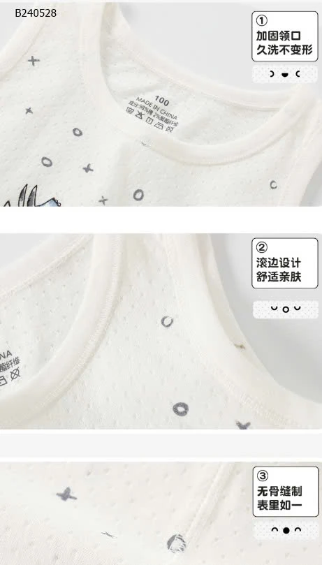 ÁO SÁT NÁCH BÉ TRAI BÉ GÁI - sỉ 42k