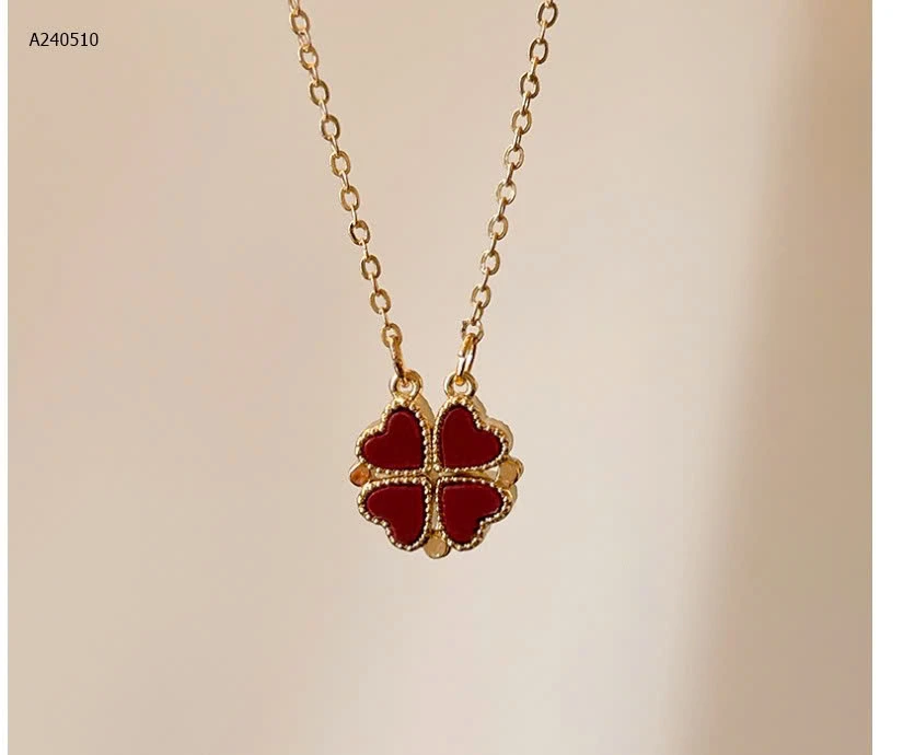 Vòng cổ dây chuyền 4 lá may mắn- sỉ 99k