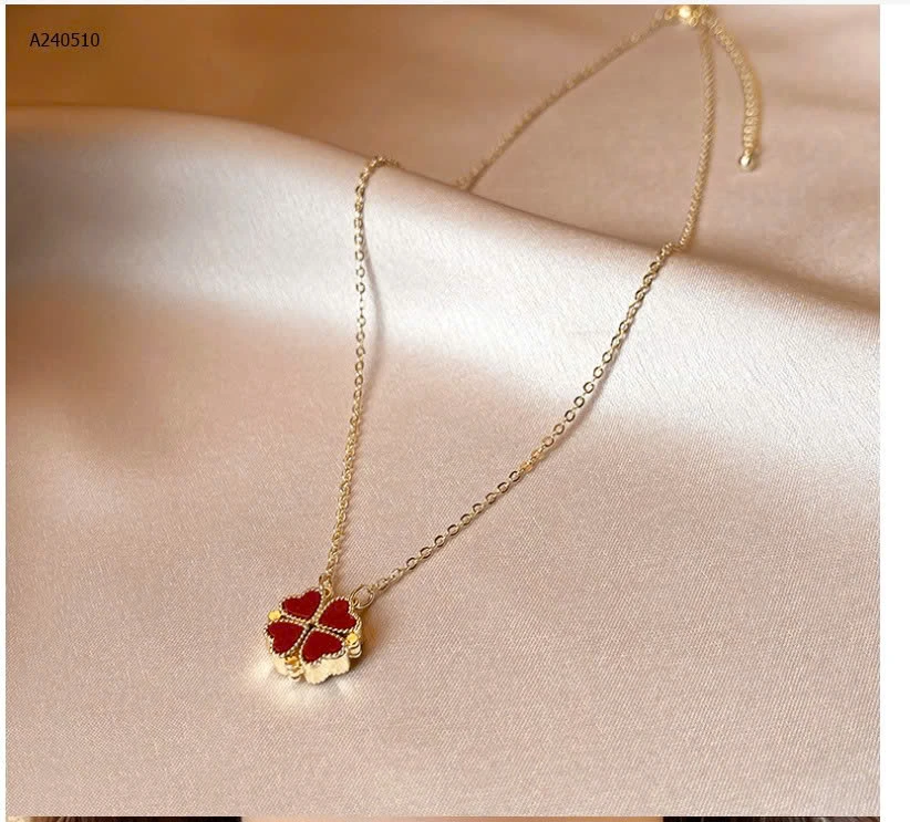 Vòng cổ dây chuyền 4 lá may mắn- sỉ 99k