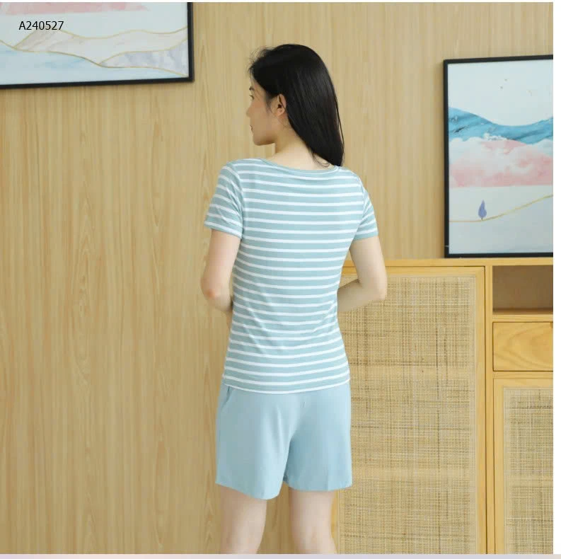 BỘ KẺ COTTON KÈM BRA  - sỉ 161k