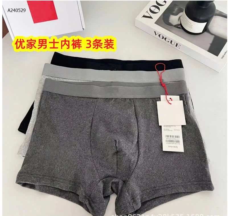 HỘP 3 QUẦN SỊP ĐÙI U...NIQL NAM  - sỉ 101k