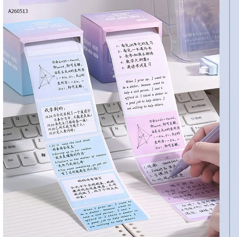   GIẤY GHI CHÚ TIỆN LỢI  - Sỉ 75k/set 4 cuộn mix