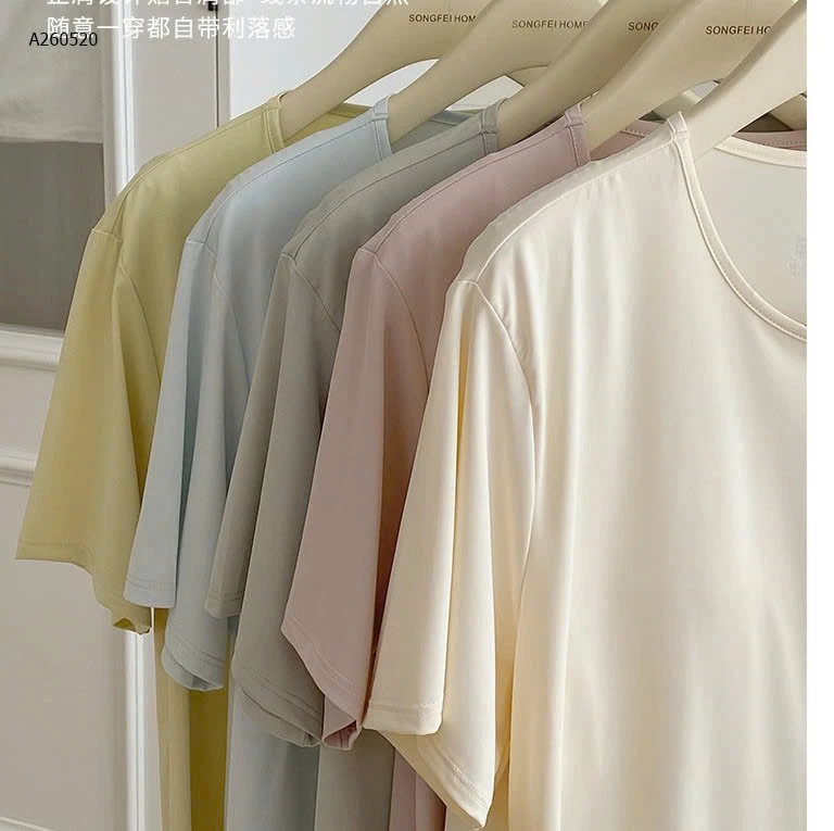 BỘ MẶC NHÀ TRƠN MÀU KÈM ĐỆM NGỰC CHO NỮ- sỉ 185k