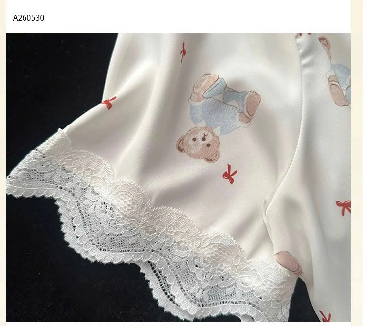 Set 3 chi tiết áo + quần đùi + quần dài lụa  - sỉ 145k