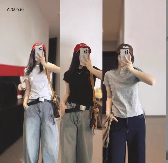 ÁO THUN CỔ TRÒN QC- sỉ 120k