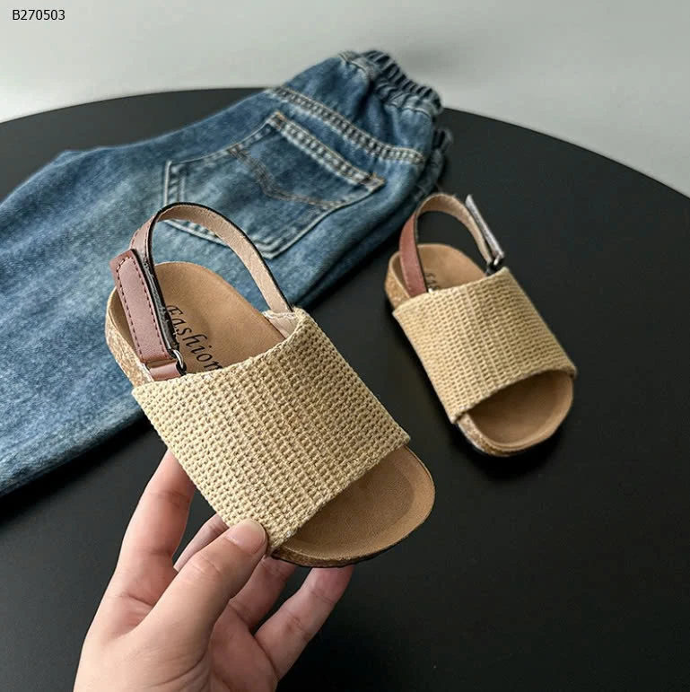 Sandal đế chấu quai dán  -Sỉ sz 21-25: 160k sz 26-30: 169k 