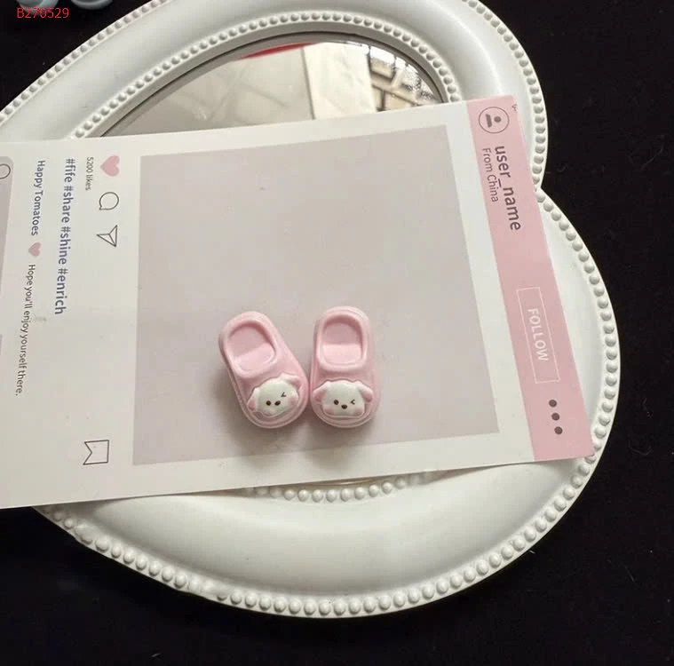 SET 6 KẸP TÓC HÌNH DÉP MINI CUTE- Sỉ 28k/set 6c mix random