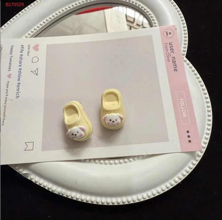 SET 6 KẸP TÓC HÌNH DÉP MINI CUTE- Sỉ 28k/set 6c mix random