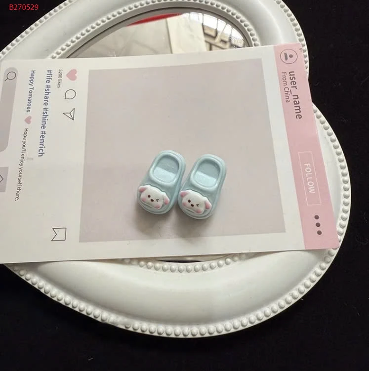 SET 6 KẸP TÓC HÌNH DÉP MINI CUTE- Sỉ 28k/set 6c mix random