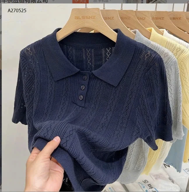 Áo polo dệt kim nữ  - sỉ 178k