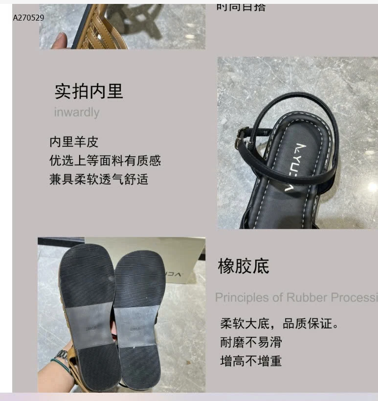 DÉP SANDAL RỌ QUAI MẢNH CHO NỮ -Sỉ 166k