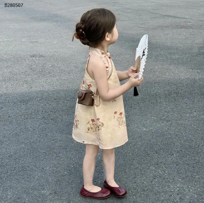 VÁY SƯỜN XÁM CHO BÉ GÁI-Sỉ 105k