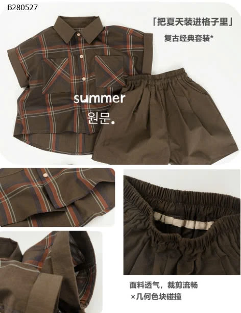 ÁO SƠ MI KẺ PHONG CÁCH HÀN QUỐC CHO BÉ - sỉ 138k