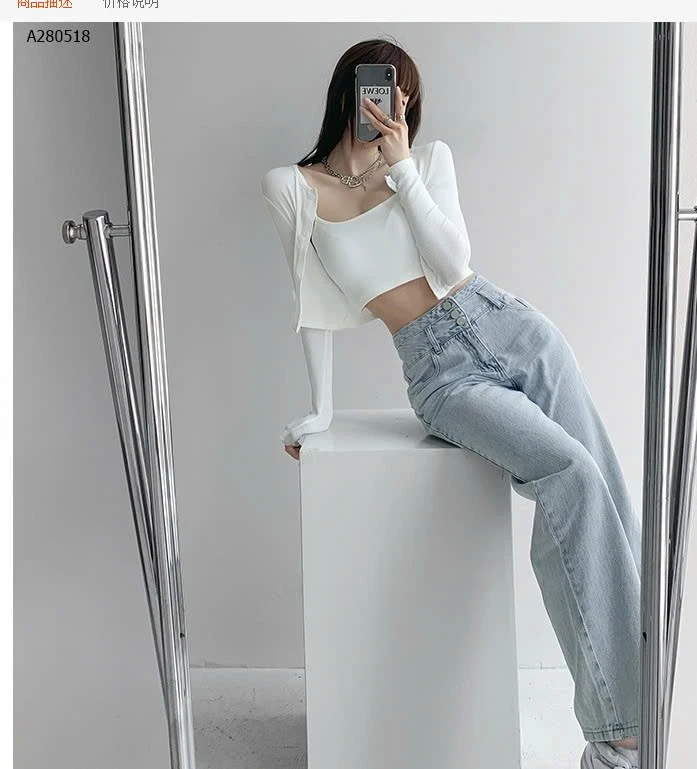QUẦN JEANS NỮ DÁNG SUÔNG  - sỉ 130k