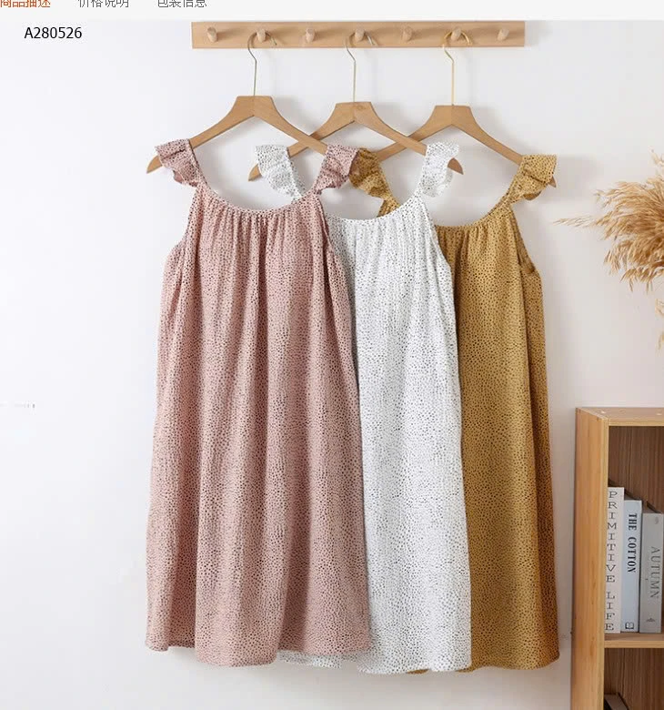 VÁY NGỦ KÈM ĐỆM NGỰC CHO NỮ - sỉ 152k