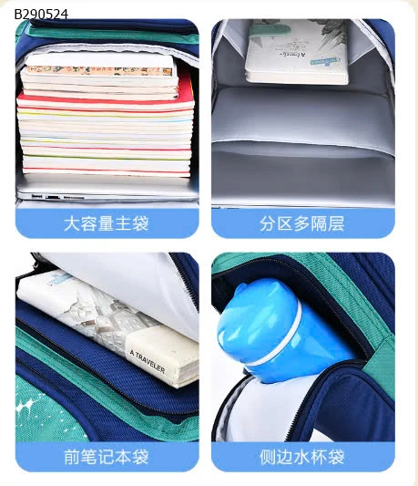 BALO CHO BÉ ĐI HỌC kèm hộp bút-Sỉ 173k