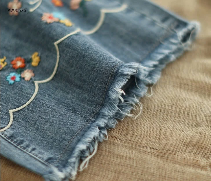 BST QUẦN JEAN HỌA TIẾT HOA CHO NỮ - sỉ 255k