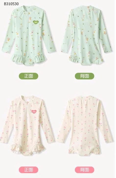 ĐỒ BƠI DÀI TAY CHO BÉ GÁI WARRIOR-Sỉ  148k