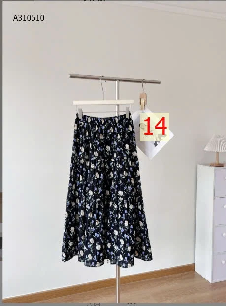 CHÂN VÁY HOA NHÍ DÁNG DÀI NỮ - sỉ 142k