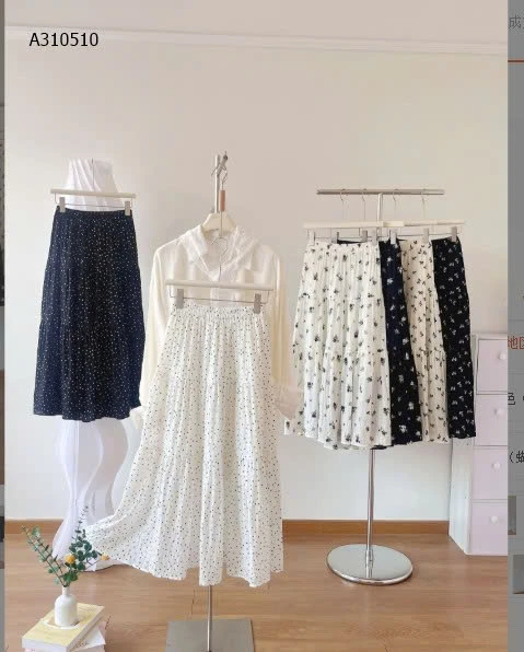 CHÂN VÁY HOA NHÍ DÁNG DÀI NỮ - sỉ 142k