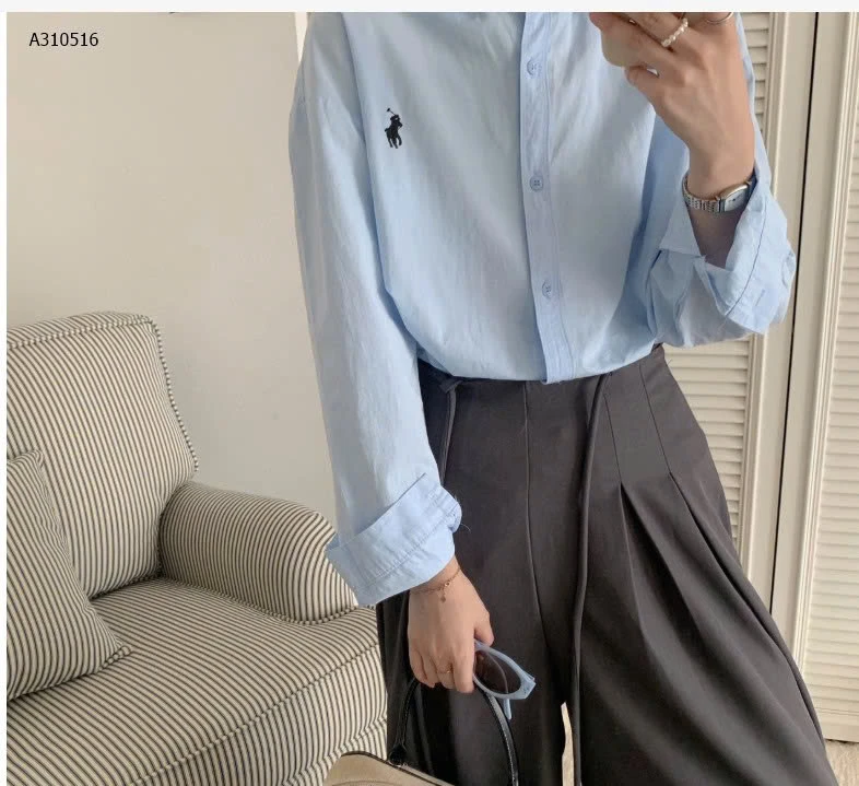 ÁO SƠ MI THÊU NGỰA NỮ  - sỉ 125k