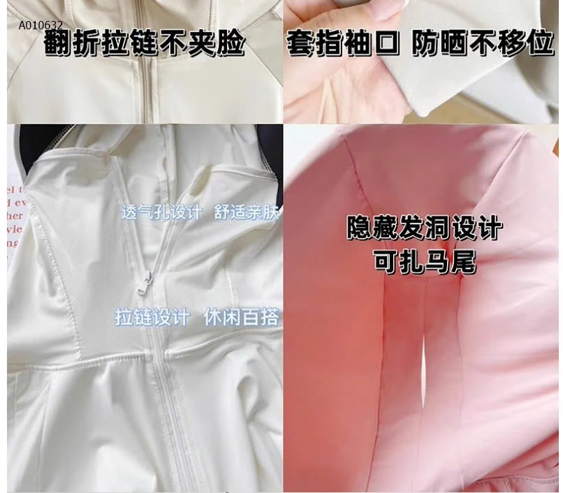ÁO CHỐNG NẮNG DÁNG NGẮN - sỉ 96k