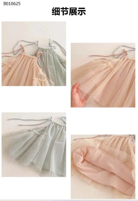 VÁY 2 DÂY CHO BÉ GÁI- sỉ 146k