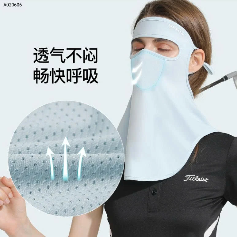 KHẨU TRANG CHỐNG NẮNG KÈM MŨ NGĂN TIA UV -sỉ 70k