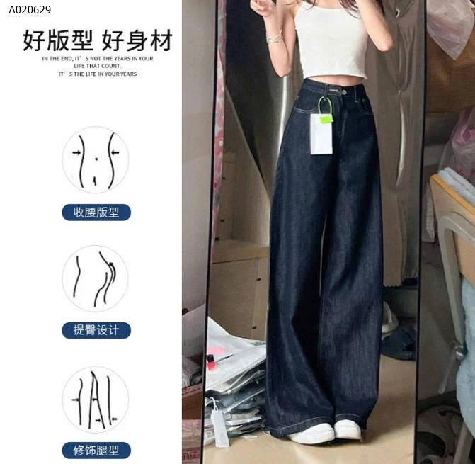 QUẦN JEAN XANH ĐẬM ỐNG LOE-sỉ 150k