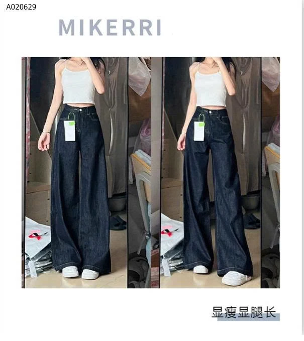 QUẦN JEAN XANH ĐẬM ỐNG LOE-sỉ 150k