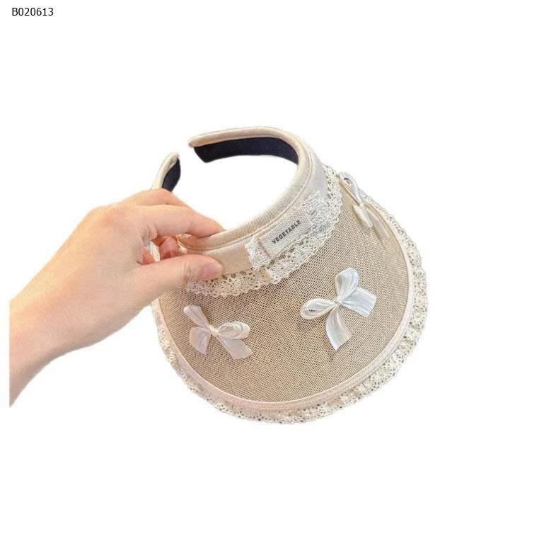 MŨ CHỐNG NẮNG NỬA ĐẦU PHỐI REN NƠ CHO BÉ  -sỉ 100k