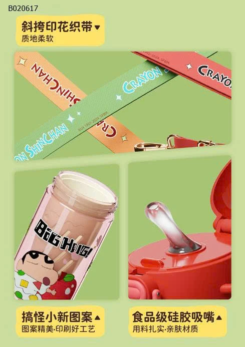 BÌNH NƯỚC NHỰA CRAYON SHIN CHAN CHO BÉ -sỉ 169k