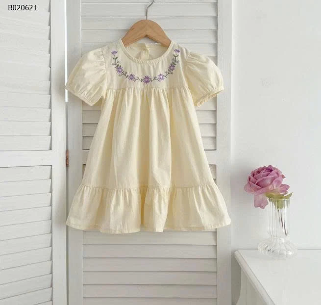 VÁY BABYDOLL CỔ HOA CHO BÉ GÁII-sỉ 154k