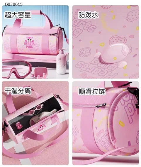 TÚI TRỐNG THỂ THAO CHO BÉ GÁI  - sỉ 168k