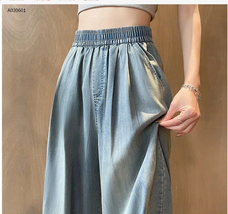 QUẦN JEAN TENCEL ỐNG RỘNG -Sỉ 160k